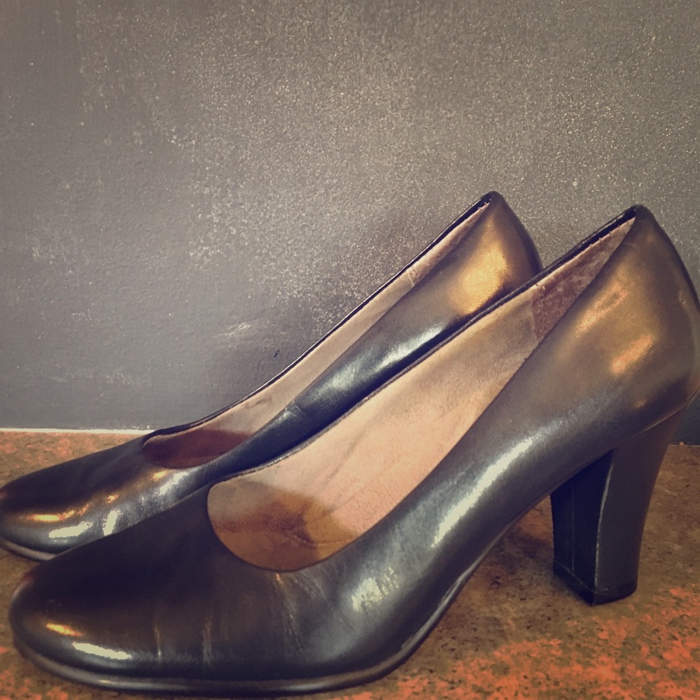 Navy Mod Work Heels